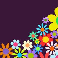 Daisy Flower Border Decoration vector