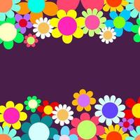 Pretty Daisy Flower Page Frame vector