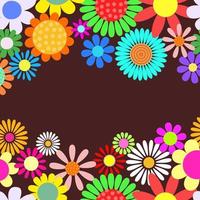 Groovy Flower Power Page Borders