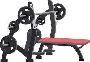 Weight machine semi flat color vector object