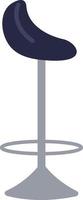 Bar stool semi flat color vector object