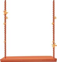 Swings semi flat color vector object