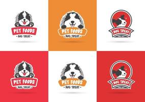 paquete de logotipos de golosinas para perros vector
