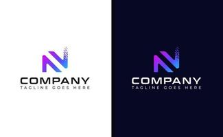 Letter N gradient logo