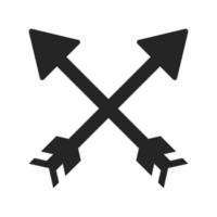 crossed arrows symbol vector