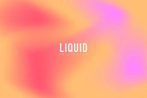 Gradient fluid background in hologram color vector