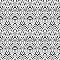 patrón transparente de vector geométrico blanco y negro