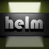 helm word of iron on carbon photo
