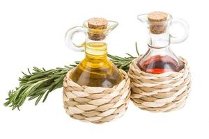 Vinegar, oil and rosemary