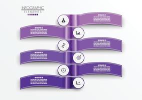 plantilla de infografía vectorial con etiqueta de papel 3d, círculos integrados. concepto de negocio con 6 opciones. para contenido, diagrama, diagrama de flujo, pasos, partes, infografías de línea de tiempo, flujo de trabajo, gráfico. vector