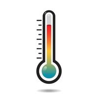 conjunto de iconos de termómetro vector