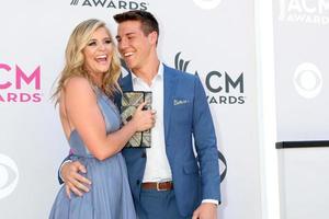 LAS VEGAS  APR 2, Lauren Alaina, Alex Hopkins at the Academy of Country Music Awards 2017 at T Mobile Arena on April 2, 2017 in Las Vegas, NV