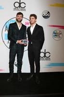 LOS ANGELES  NOV 19, Alex Pall, Andrew Taggart, The Chainsmokers at the American Music Awards 2017 at Microsoft Theater on November 19, 2017 in Los Angeles, CA photo