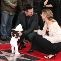 LOS ANGELES  FEB 10, Adam Levine, Dusty Roee Levine, Behati Prinsloo at the Adam Levine Hollywood Walk of Fame Star Ceremony at Musicians Institute on February 10, 2017 in Los Angeles, CA photo