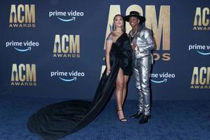 LAS VEGAS  MAR 7, Alexis Gale, Jimmie Allen at the 2022 Academy of Country Music Awards Arrivals at Allegient Stadium on March 7, 2022 in Las Vegas, NV photo