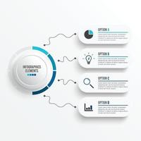 Abstract elements of graph infographic template with label. Business concept with 4 options. For content, diagram, flowchart, steps, parts, timeline infographics, workflow layout, chart.
