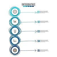 Business circle infographic template,can be used for workflow layout, diagram, website, corporate report, advertising, marketing. Vector illustration