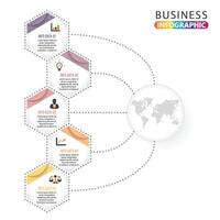 Abstract infographics number 5 options template. Vector illustration. Can be used for workflow layout, diagram, business step options, banner, web design. Business data visualization. Process chart.