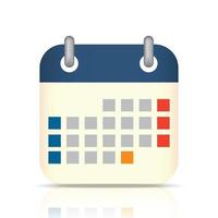 Calendar flat icon vector illustration EPS10