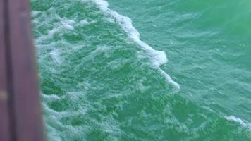 Close up Shot on Sea of Galilee Waters from a Boat video