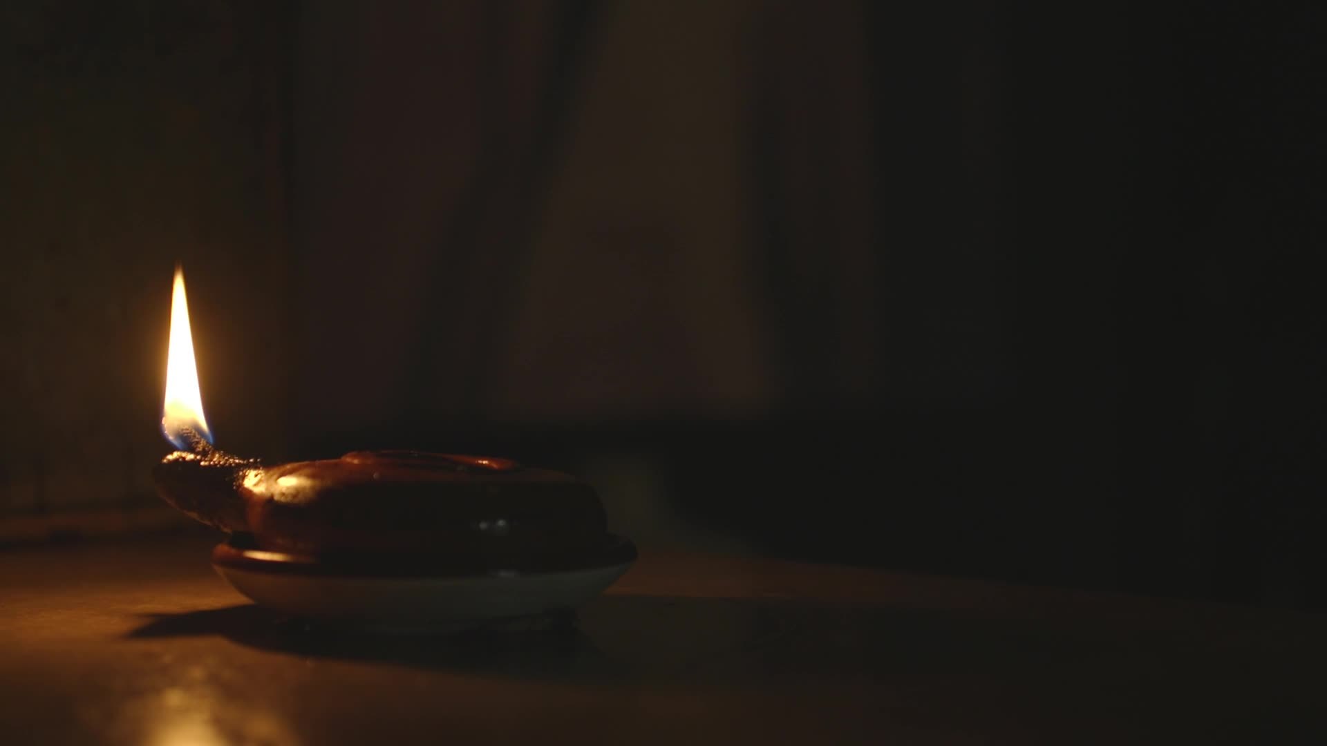 Ancient Israeli oil lamp made in clay 7515426 Stock Video at Vecteezy