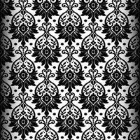 Seamless damask pattern vector