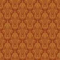 Seamless damask pattern vector