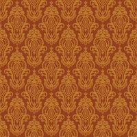 Seamless damask pattern vector