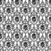 Seamless damask pattern vector