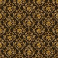 Seamless damask pattern vector