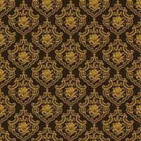 Seamless damask pattern vector