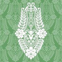 Seamless damask pattern vector
