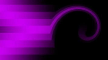 abstrakte Welle, abstrakter Hintergrund, abstrakte Neonkreise digitaler fraktaler schwarzer Hintergrund, abstrakte Wellenlinie Partikeltechnologiehintergrund. 4k