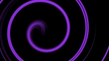 vague abstraite, arrière-plan abstrait, cercles de néon abstraits arrière-plan noir fractal numérique, arrière-plan abstrait de la technologie des particules de ligne ondulée. 4k video