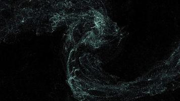 fundo de partículas abstratas, fundo de partículas abstratas background.particles fluxo motion.abstract fundo de partículas, fundo branco abstrato com partículas de onda em movimento. pano de fundo do bokeh. loop, sagacidade de animação video