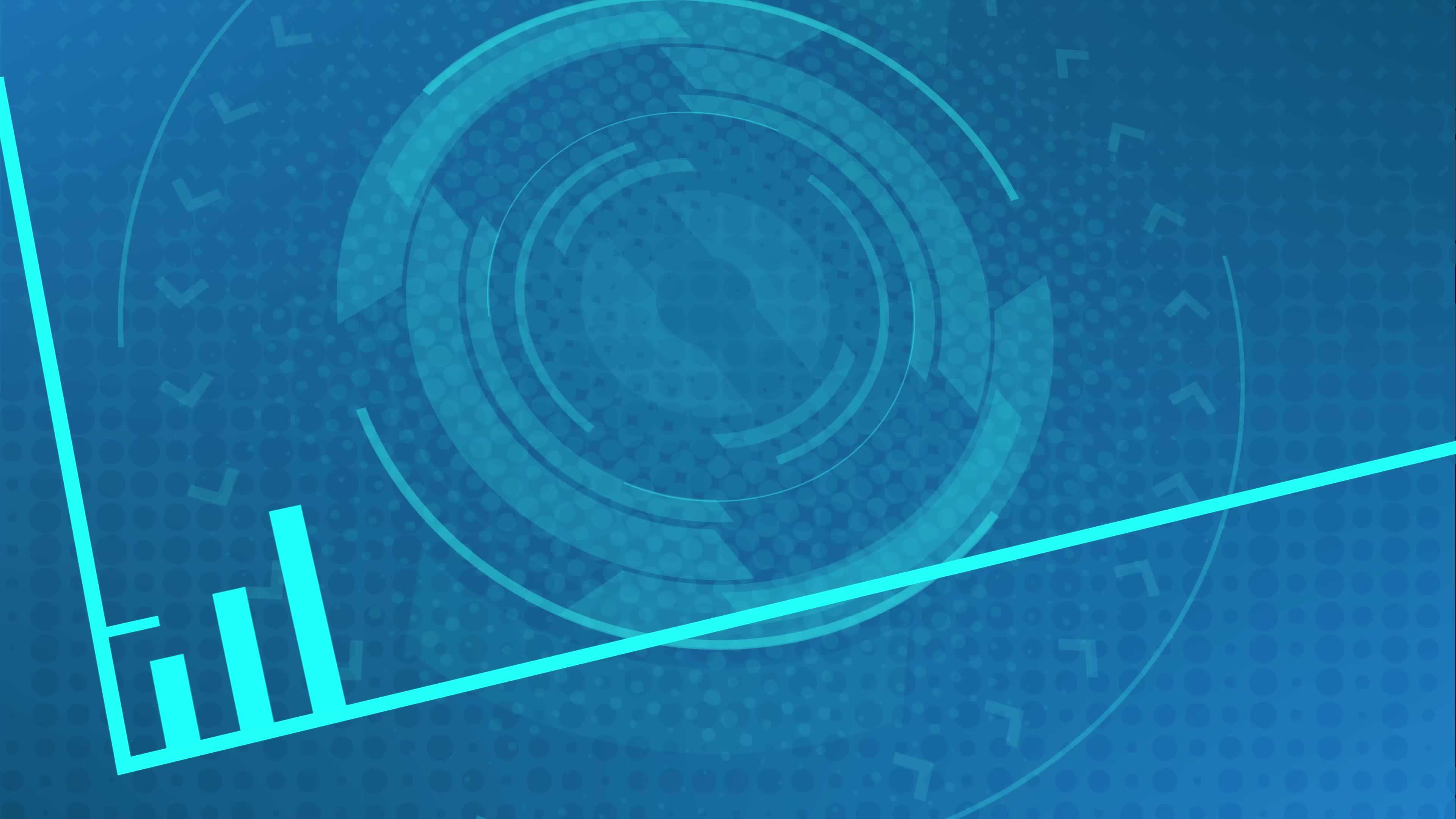 Business profit increasing graph chart 3D animation. Stock market and