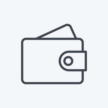 Icon Payment. suitable for Business symbol. line style. simple design editable. design template vector. simple symbol illustration vector