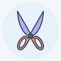 Icon Pair of Scissors 2. suitable for Tailor symbol. vector