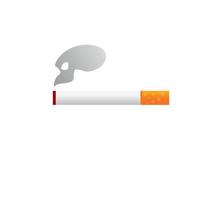 icono de fumar cigarrillos. estilo de diseño plano. ilustración vectorial vector