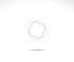 Square logo. Stroke square frame. icon, sign, symbol, Flat design, button, web, picture frame. vector - illustration eps 10.