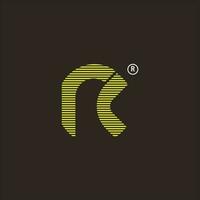 logo letter R monogram concept vector