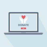 Online donation 1 vector