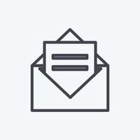 Icon Invitation. suitable for party symbol vector