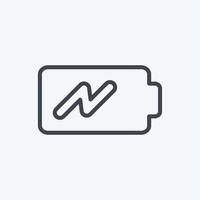 Icon Battery 2. suitable for Mobile Apps symbol. vector