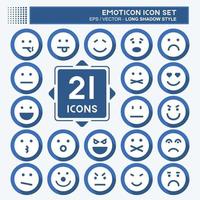 Icon Emoticon Icon Set. suitable for Education symbol vector