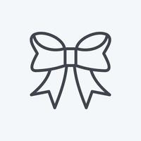 Icon Bowknot. suitable for Business symbol. line style. simple design editable. design template vector. simple symbol illustration vector