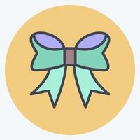Icon Bowknot. suitable for Business symbol. color mate style. simple design editable. design template vector. simple symbol illustration vector