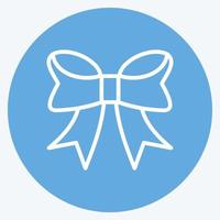 Icon Bowknot. suitable for Business symbol. blue eyes style. simple design editable. design template vector. simple symbol illustration vector