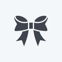 Icon Bowknot. suitable for Business symbol. glyph style. simple design editable. design template vector. simple symbol illustration vector