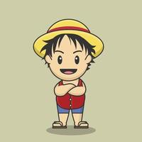 Vector manga anime pirate japan character cute cartoon 14439434